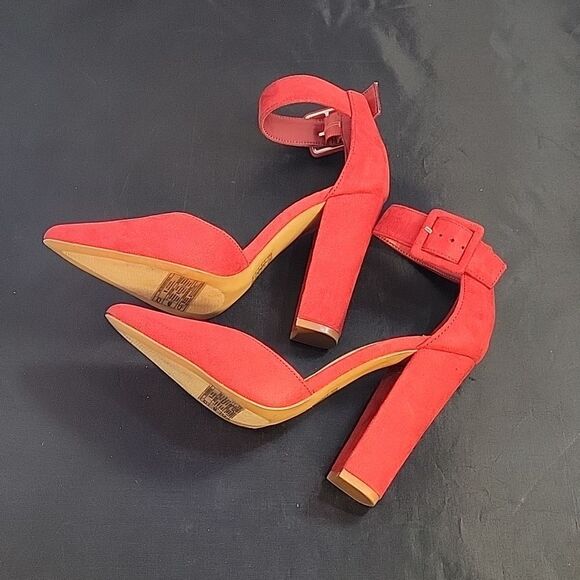 BRAND NEW FOREVER 21 FAUX SUEDE BLOCK HEELS PUMP - Picture 9 of 15
